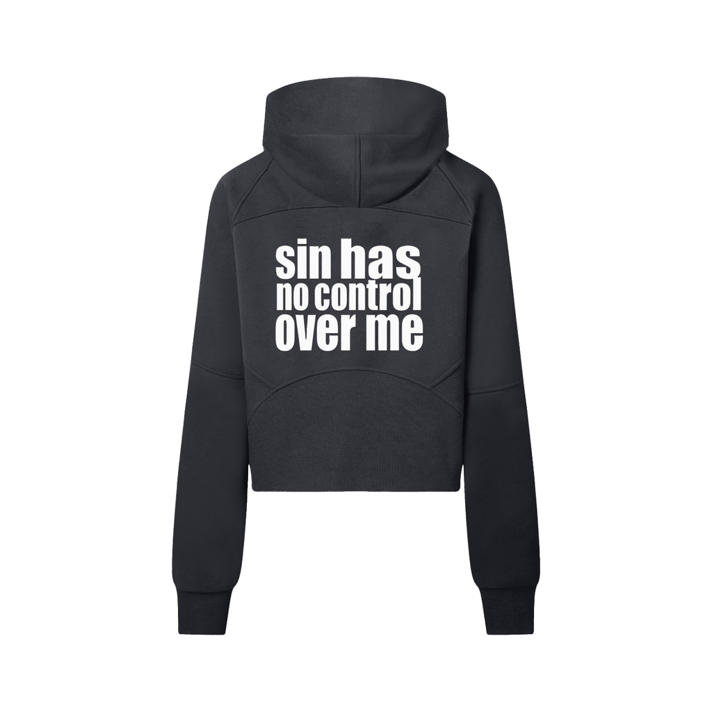 R8:3 womens Cropped Half-Zip Hoodie
