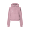 R8:3 womens Cropped Half-Zip Hoodie